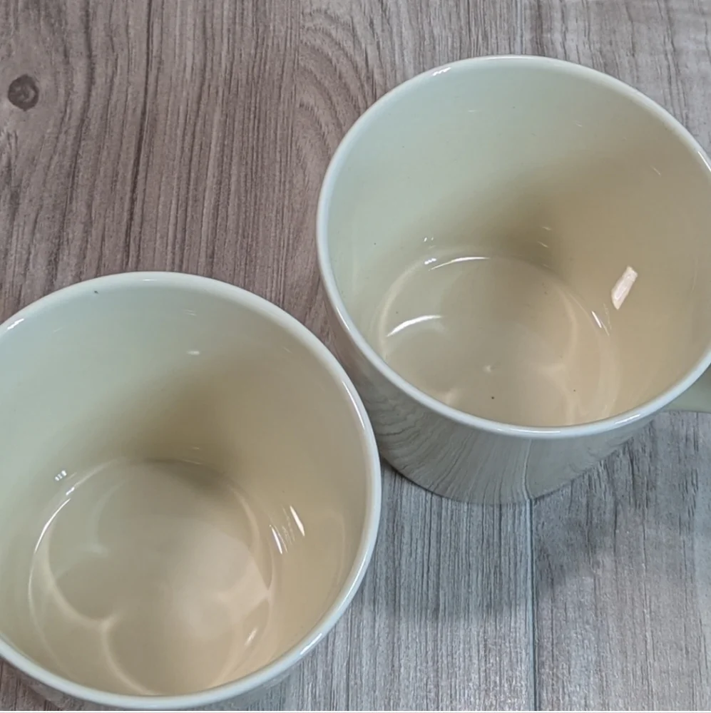 Crate & Barrel Coffee Mugs Cream Neutral Classic Minimalist (2)
